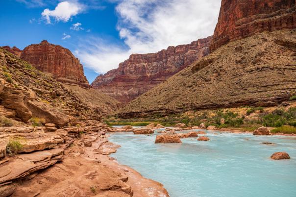 The Little Colorado River near its confluence with the Colorado River in Grand Canyon. Ed Moss photo.